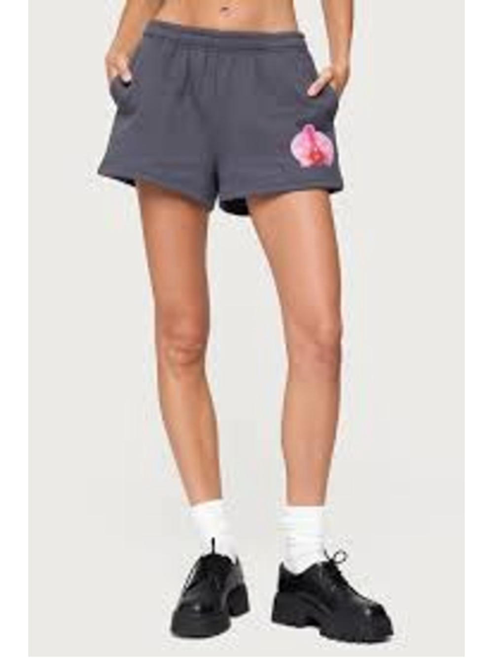 Edikted Orchid Babe Sweat Shorts medium NWT
